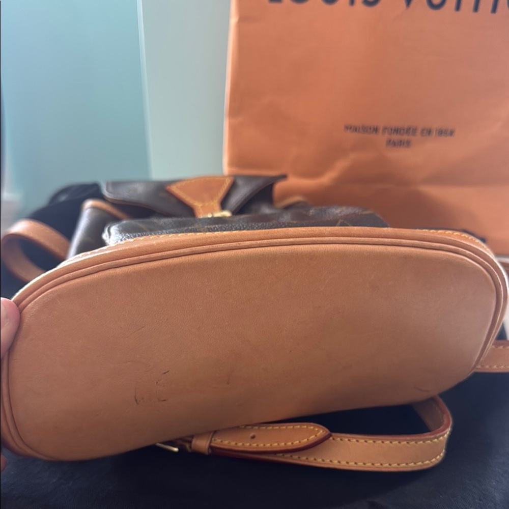 Louis Vuitton Monogram Backpack - Brown with Tan Trim - Picture 5 of 8